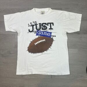 Vintage 1991 Big Ball Sports Football Graphic T Shirt Mens Large Made‎ USA